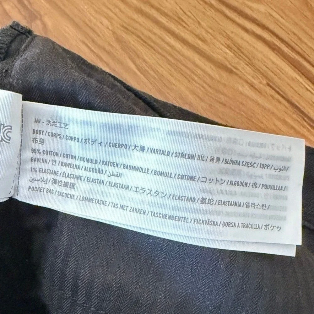 Abercrombie & Fitch High Rise 90s Relaxed Jean Womens 30 Long Black Denim Pants - Picture 9 of 9